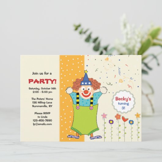 Invitation de clowns (Debout devant)