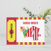 Invitation de clowns du cirque d'anniversaire (Debout devant)