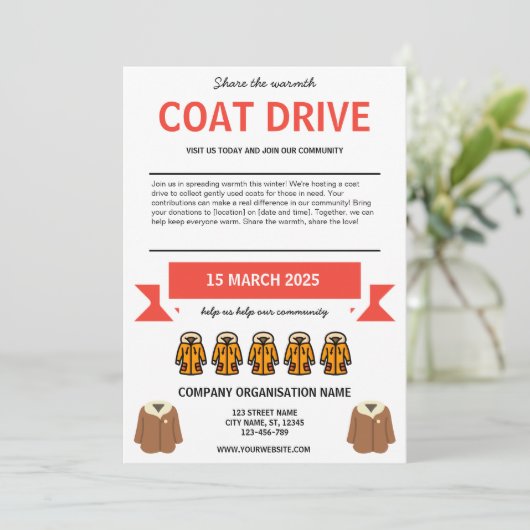 Invitation de Coat Drive (Debout devant)