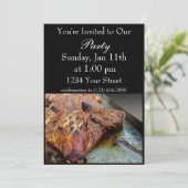 Invitation de cochon de fête (Debout devant)
