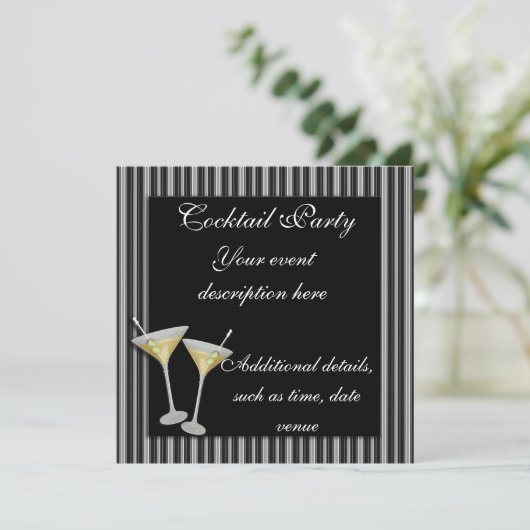 Invitation de cocktail (Debout devant)