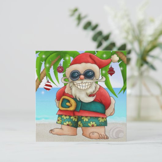 Invitation de Cocktail Beach Père Noël - SRF (Debout devant)