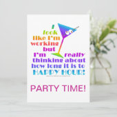 Invitation de cocktail - combien de temps à (Debout devant)