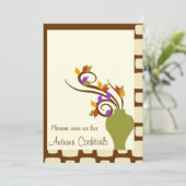 Invitation de cocktail d'automne (Debout devant)