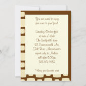 Invitation de cocktail d'automne (Dos)