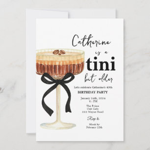 Invitation de cocktail de café d'anniversaire à ru