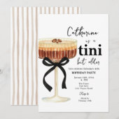 Invitation de cocktail de café d'anniversaire à ru (Devant / Derrière)