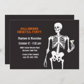 Invitation de cocktail de Halloween (Devant / Derrière)