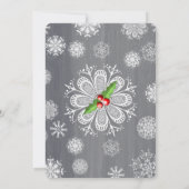 Invitation de cocktail de vacances d'acclamations (Dos)