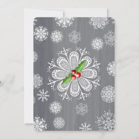 Invitation de cocktail de vacances d'acclamations (Dos)