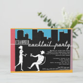 Invitation de cocktail des années 1960 de hippie (Debout devant)