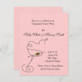 Invitation de Cocktail Fiançailles (Devant / Derrière)