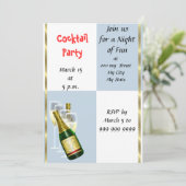 Invitation de Cocktail Fun (Debout devant)