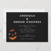 Invitation de Cocktail Halloween pour adultes (Devant)