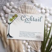 Invitation de cocktail Martini
