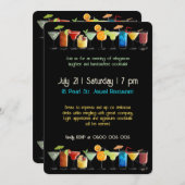 Invitation de Cocktail sur mesure (Devant / Derrière)