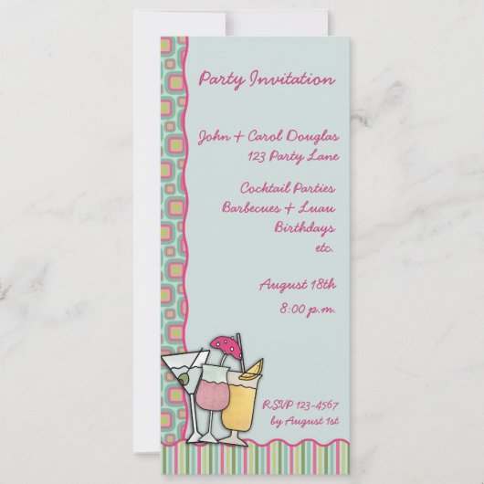 Invitation de cocktails (Devant)