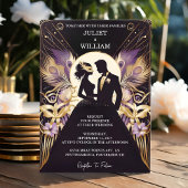 Invitation De code vestimentaire Prom costume Masquerade Mari