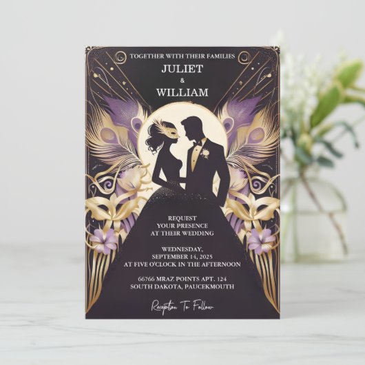 Invitation De code vestimentaire Prom costume Masquerade Mari (Debout devant)