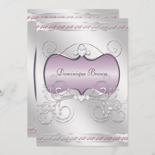 Invitation de coeurs et de remous (Devant / Derrière)