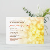 Invitation de cœurs pour les noces d'or de 50 ans (Debout devant)