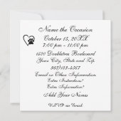 Invitation de collecte de fonds (Dos)