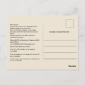 Invitation de collecte de fonds de campagne politi (Dos)
