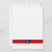 Invitation de collecte de fonds politique du drape (Dos)