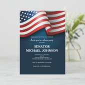 Invitation de collecte de fonds politique du drape (Debout devant)