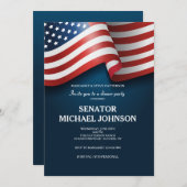 Invitation de collecte de fonds politique du drape (Devant / Derrière)