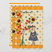 Invitation de collecte de temps de récolte (Devant / Derrière)