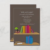 Invitation de collection de livres (Devant / Derrière)