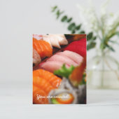 Invitation de collection de sushis japonais (Debout devant)