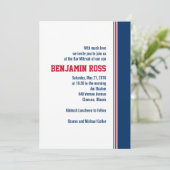 Invitation de College Stripe Bar Mitzvah (Debout devant)