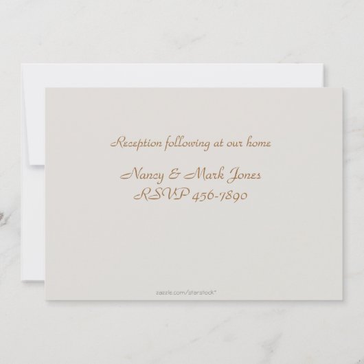 Invitation de colombe de chrétien (Dos)