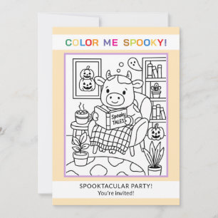 Invitation de coloriage Halloween pour adolescents