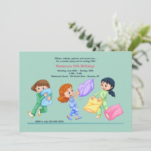 Invitation de combat Coussin (Debout devant)