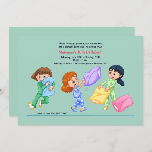 Invitation de combat Coussin (Devant / Derrière)