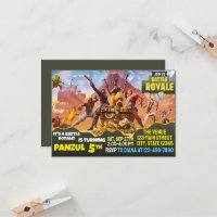 Invitation de combat de jeu