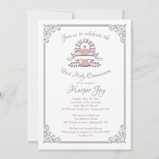 Invitation de communion au calice divin (Devant)
