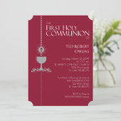 Invitation de communion de Chalis de parties (Debout devant)
