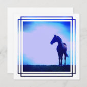 Invitation de conception de chevaux (Devant / Derrière)