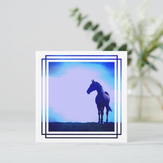 Invitation de conception de chevaux (Debout devant)