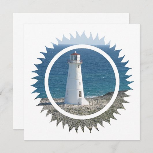 Invitation de conception de phare (Devant / Derrière)