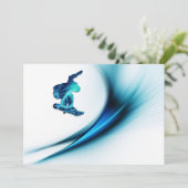 Invitation de conception de surf des neiges (Debout devant)