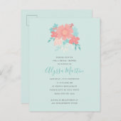 Invitation de conception florale tendance et magni (Devant / Derrière)