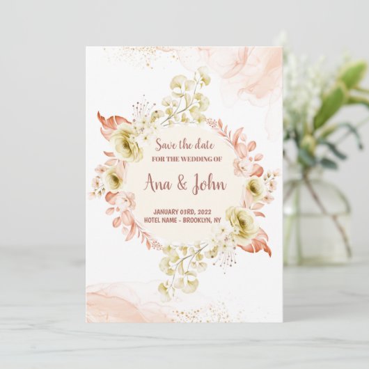 Invitation de conception mariage (Debout devant)