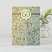 Invitation de conception vintage pour 60e annivers (Debout devant)