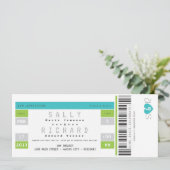 Invitation de concert à Aqua et Lime (Debout devant)