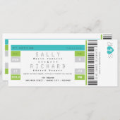 Invitation de concert à Aqua et Lime (Devant / Derrière)